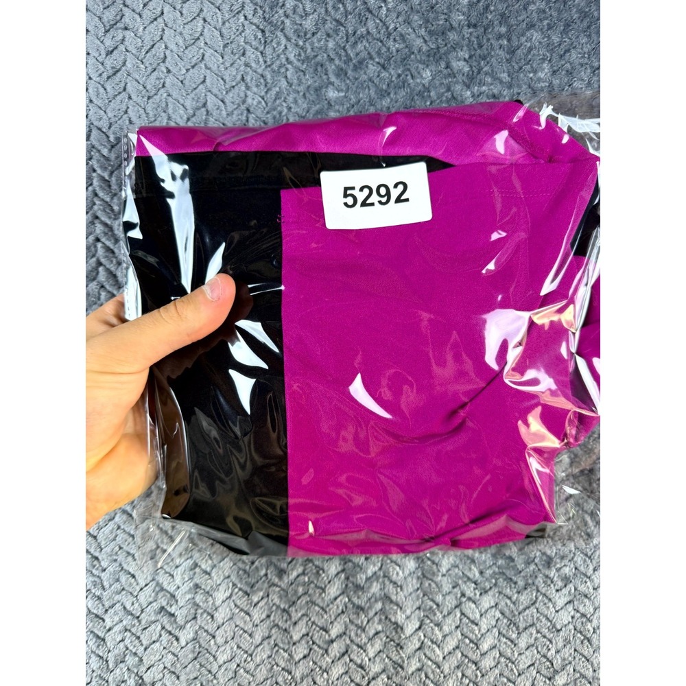 Donna Morgan A-Line Mini Dress Womens 10 Pink Black Colorblock Long Sleeve - Picture 6 of 6